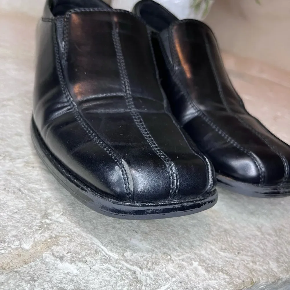 Stacy Adams black dress loafers sz 4